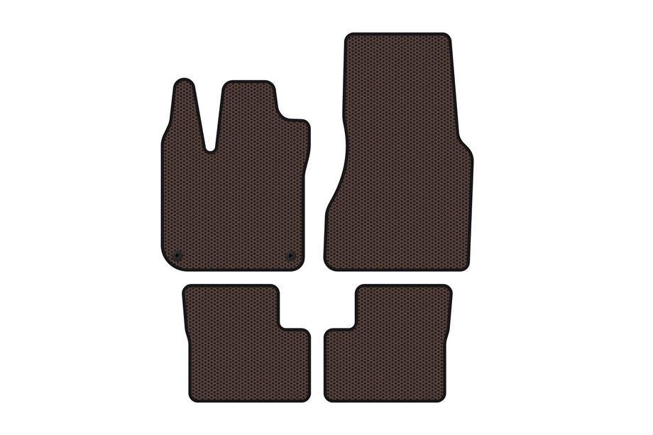 Smart 2014- Rubber floor mats Carsuit (HB, 5-door, brown) Image