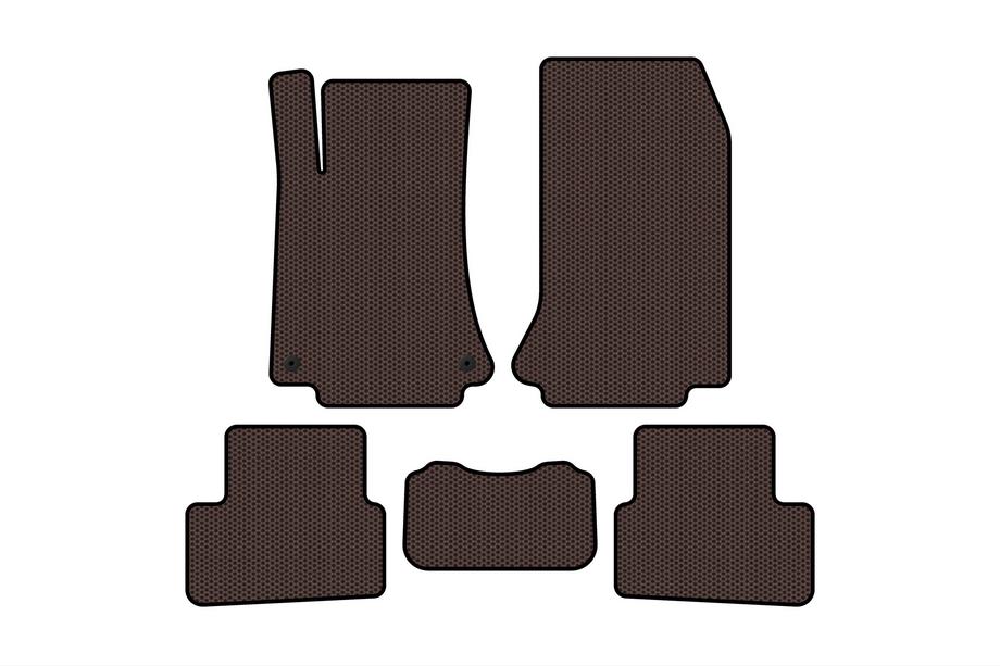 Smart 1998-2007 Rubber floor mats Carsuit (2003-2007, Coupe, brown) Image