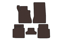Mercedes S-class W126 1979-1991 Rubber floor mats Carsuit (SD, short wheelbase, brown) photo 1