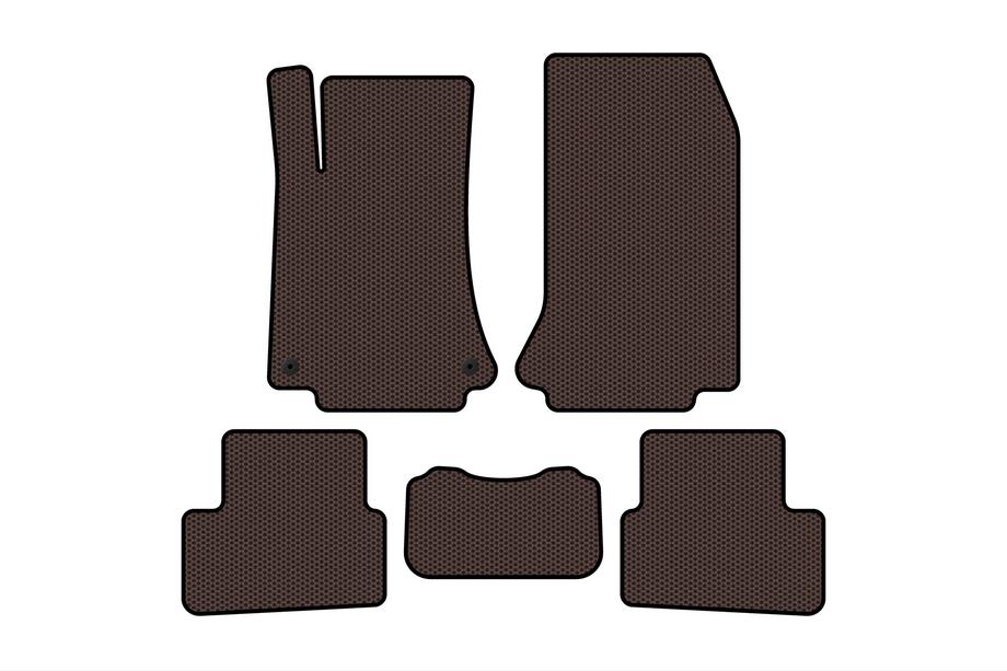 Mercedes A-class W176 2012-2018 Rubber Floor Mats Carsuit (Brown) Image