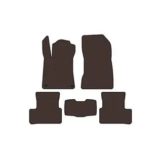 Rubber Floor Mats Carsuit (Brown) photo 1