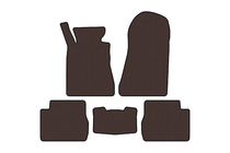 Mercedes W201 (190) 1982-1993 Rubber Floor Mats Carsuit (SD, Brown) photo 1