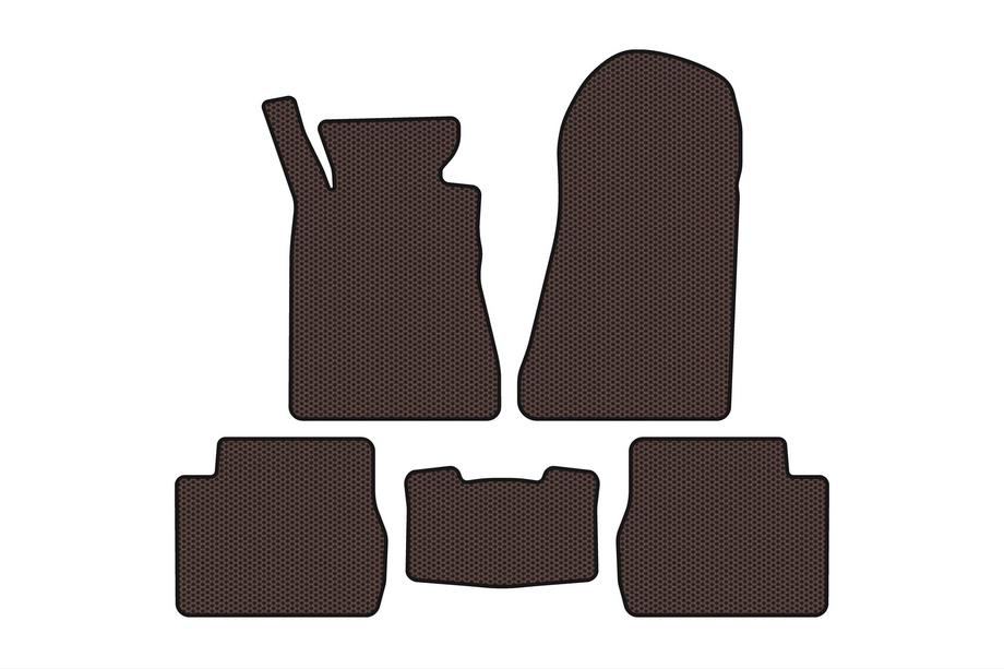 Mercedes W201 (190) 1982-1993 Rubber Floor Mats Carsuit (SD, Brown) Image