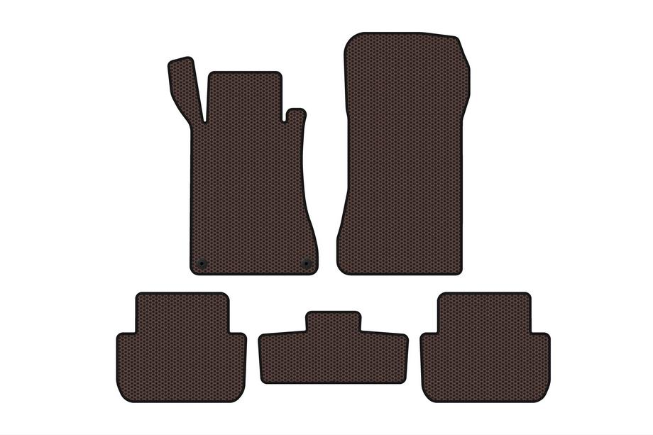 Mercedes CLK W209 2002-2010 Rubber floor mats Carsuit (Coupe, brown) Photo 1
