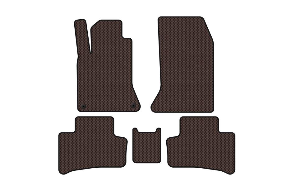 Mercedes B-class W246 2011-2018 Rubber floor mats Carsuit (2011-2015, Electric, Brown) Image