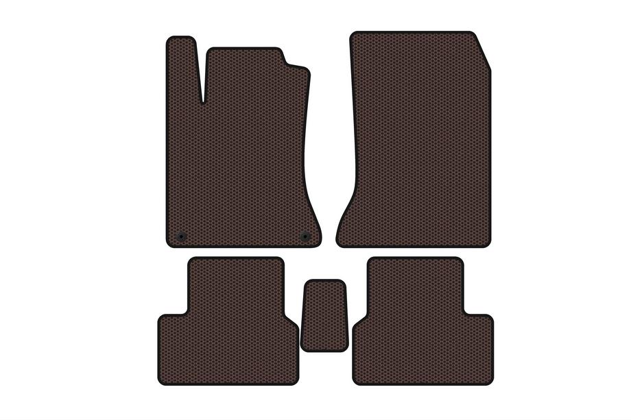 Mercedes B-class W246 2011-2018 Rubber Floor Mats Carsuit (2011-2014, Brown) Image
