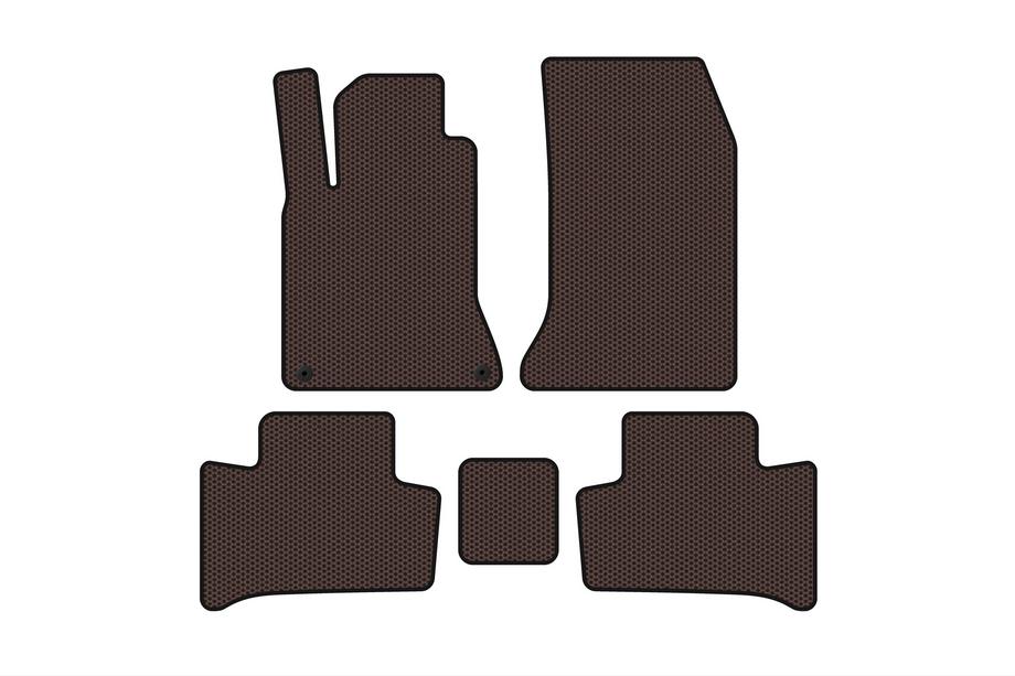 Mercedes B-class W246 2011-2018 Rubber Floor Mats Carsuit (2015-2018, Brown) Image