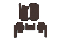 Mercedes R-class W251 2005-2017 Rubber floor mats Carsuit (2 rows, brown) photo 1