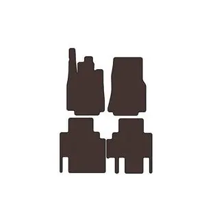 Rubber Floor Mats Carsuit (Brown) photo 1