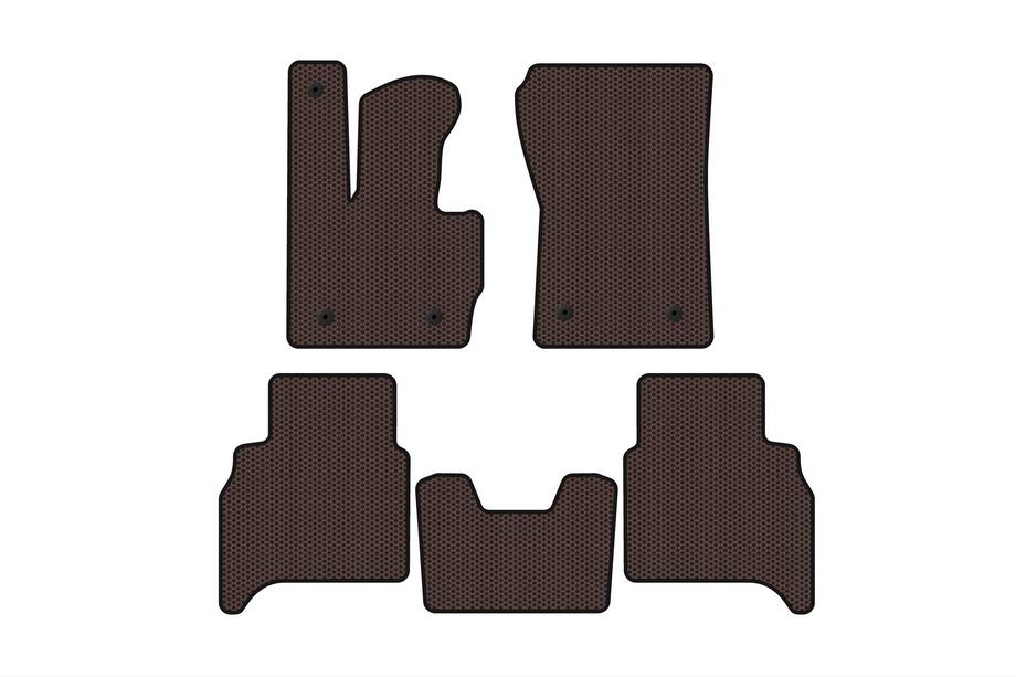 Mercedes G class W463 2018-2024 Rubber floor mats Carsuit (Automatic, brown) Image