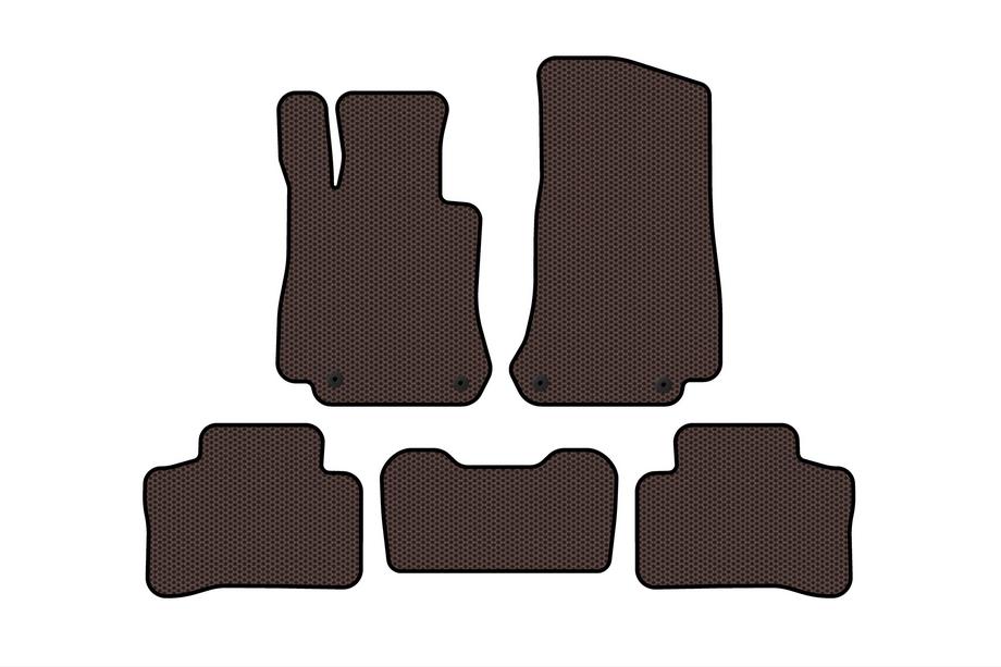 Mercedes GLC X253 2015-2022 Rubber Floor Mats Carsuit (Brown) Image