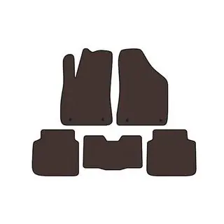 Rubber Floor Mats Carsuit (Brown) photo 1