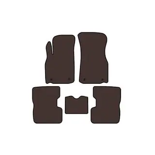 Rubber Floor Mats Carsuit (Brown)
