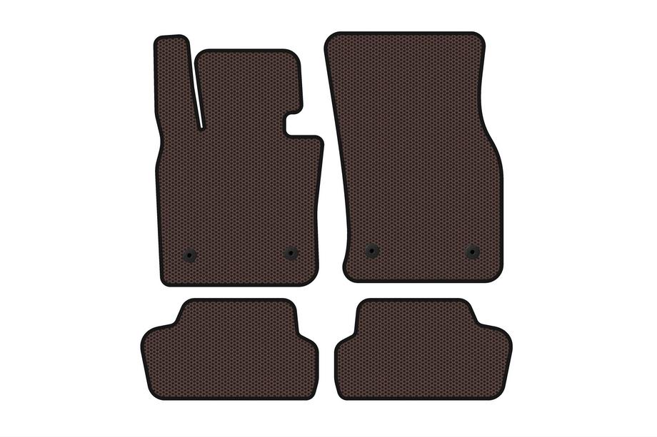 Mini Cooper F55/56/57 2014-2023 Rubber floor mats Carsuit (for F56, brown) Image