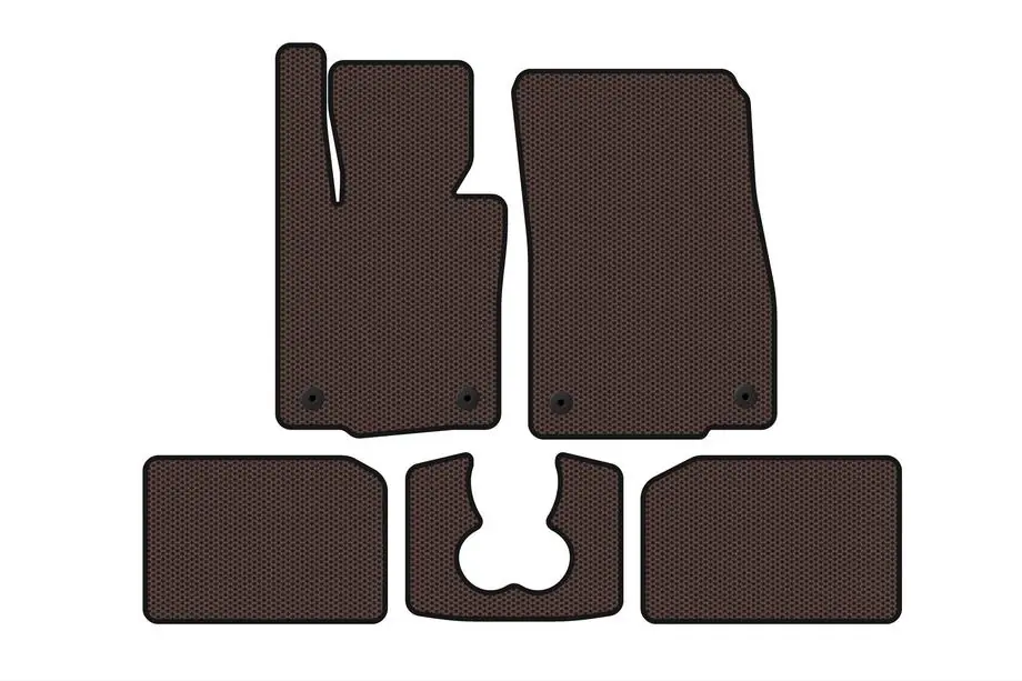 Mini Cooper F55/56/57 2014-2023 Rubber floor mats Carsuit (for S F55, 5-door, brown) Image