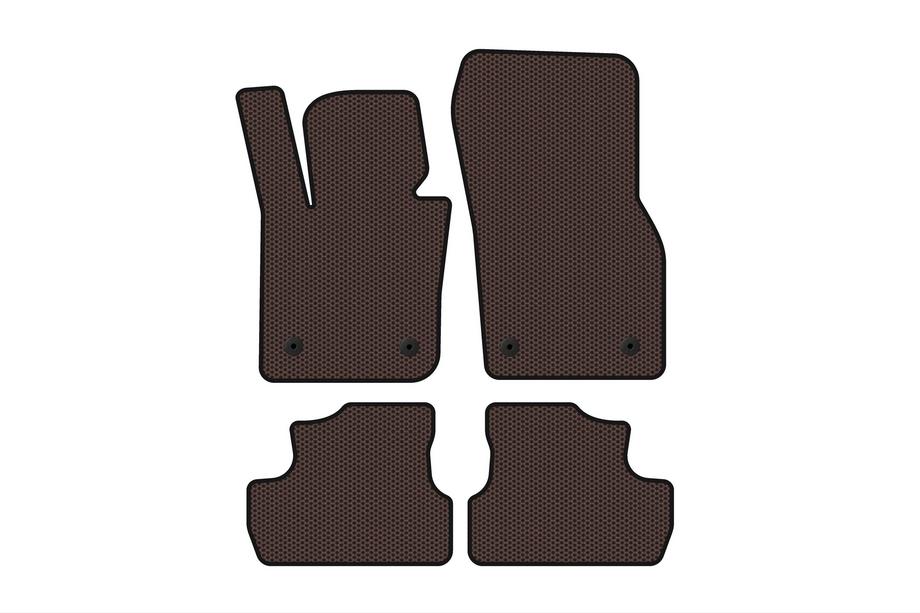 Mini Cooper F55/56/57 2014-2023 Rubber floor mats Carsuit (for S F56, brown) Image