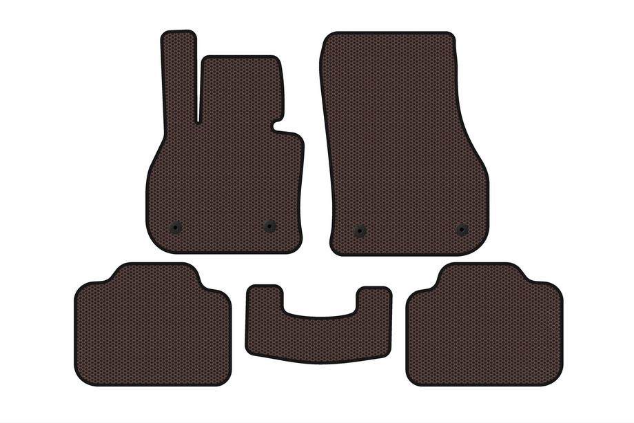 Mini Countryman F60 2017-2023 Rubber Floor Mats Carsuit (Brown) Image