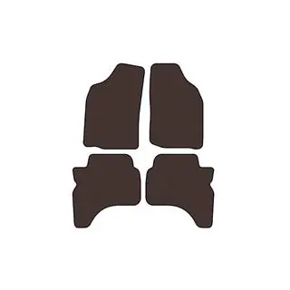 Rubber Floor Mats Carsuit (Brown) photo 1