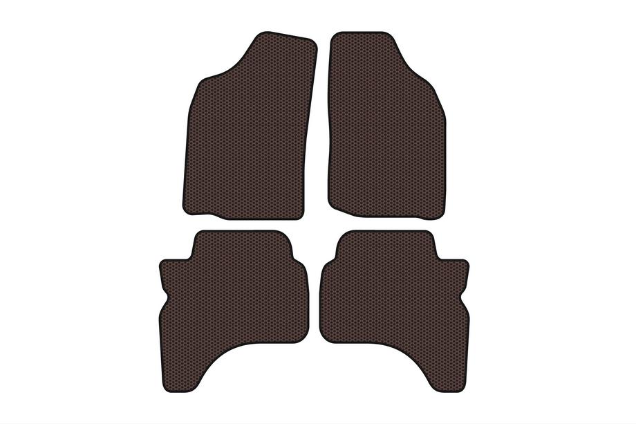 Mitsubishi L200 1996-2006 Rubber Floor Mats Carsuit (Brown) Photo 1
