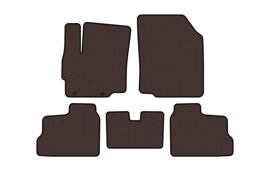 Mitsubishi Space Star/Mirage 2012- Rubber floor mats Carsuit (for Mirage, HB, brown) Image