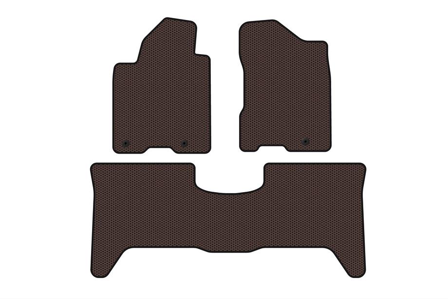 Nissan Armada 2003-2015 Rubber floor mats Carsuit (2 rows, 2003-2008 brown) Photo 1