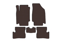 Nissan Micra K12 2003-2010 Rubber floor mats Carsuit (HB, brown) photo 1