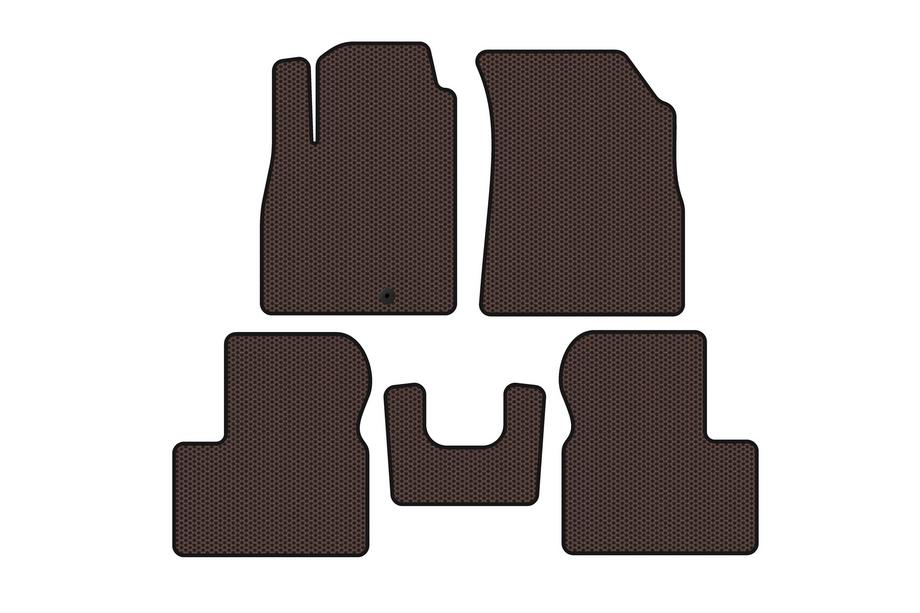 Nissan Micra K13 2011-2016 Rubber Floor Mats Carsuit (Brown) Image