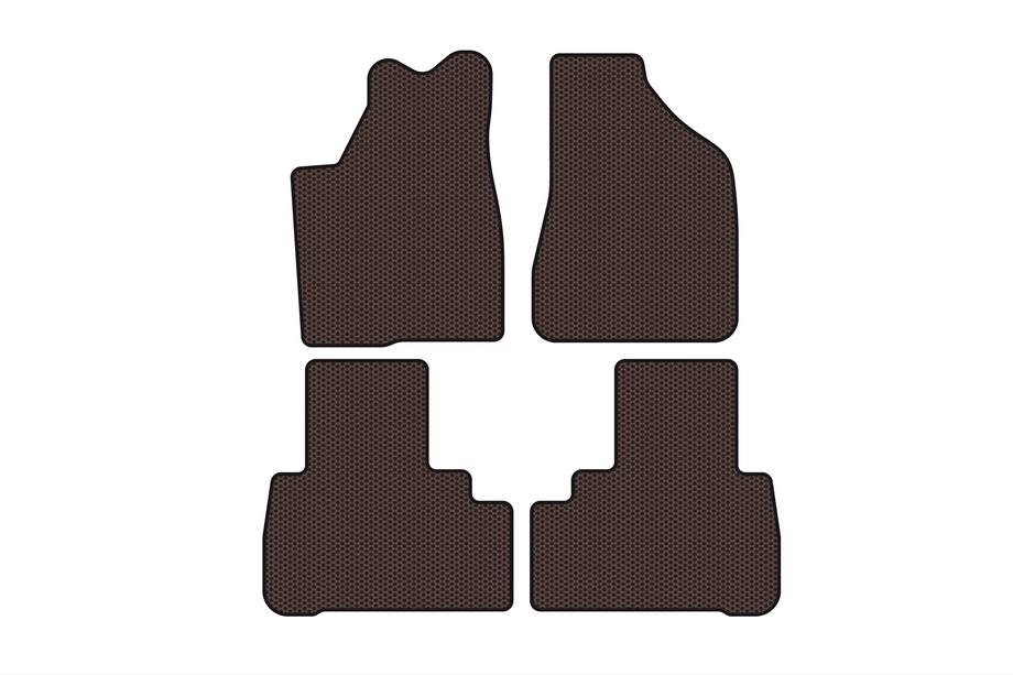 Nissan Murano 2002-2008 Rubber Floor Mats Carsuit (Brown) Photo 1