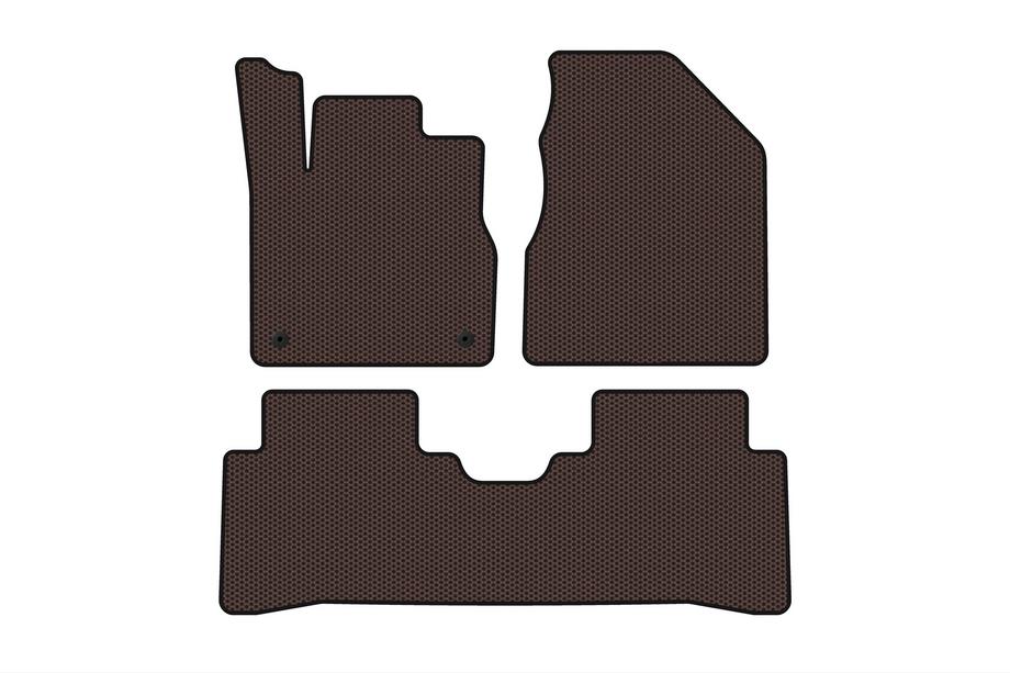 Nissan Murano 2008-2014 Rubber Floor Mats Carsuit (Brown) Image