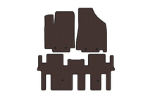 Nissan Pathfinder R52 2012-2021 Rubber floor mats Carsuit (2 rows, brown) photo 1