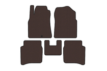 Nissan Primera P12 2002–2007 Rubber Floor Mats Carsuit (SD, Brown) photo 1
