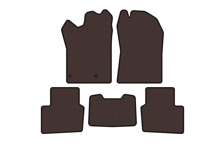 Nissan Qashqai 2021- Rubber floor mats Carsuit (Hybrid, brown) Image