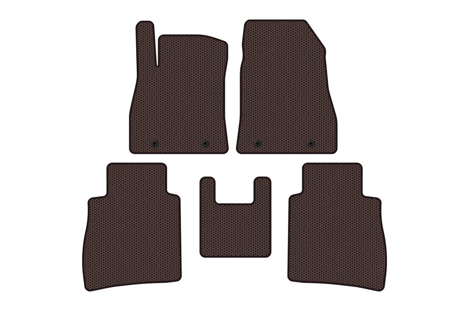 Nissan Sentra 2012-2019 Rubber Floor Mats Carsuit (SD, Brown) Photo 1