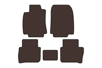 Nissan Tiida 2011-2014 Rubber floor mats Carsuit (HB, brown) photo 1