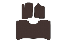 Nissan Titan 2004-2011 Rubber Floor Mats Carsuit (Brown) photo 1