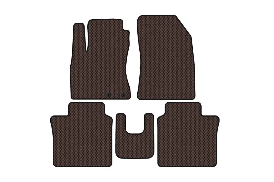 Nissan Note 2012-2020 Rubber floor mats Carsuit (HB, brown) Image