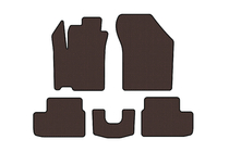 Opel Agila 2007-2015 Rubber floor mats Carsuit (HB, brown) photo 1
