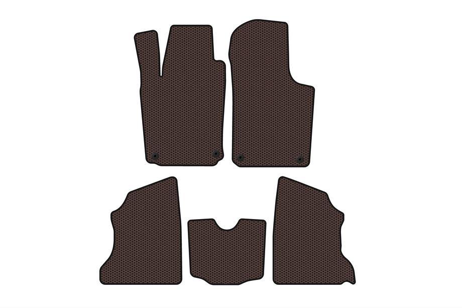 Opel Combo 2002–2012 Rubber Floor Mats Carsuit (Brown) Image