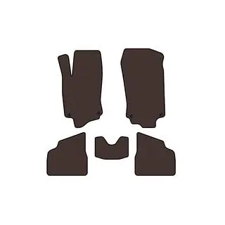 Rubber Floor Mats Carsuit (Brown) photo 1