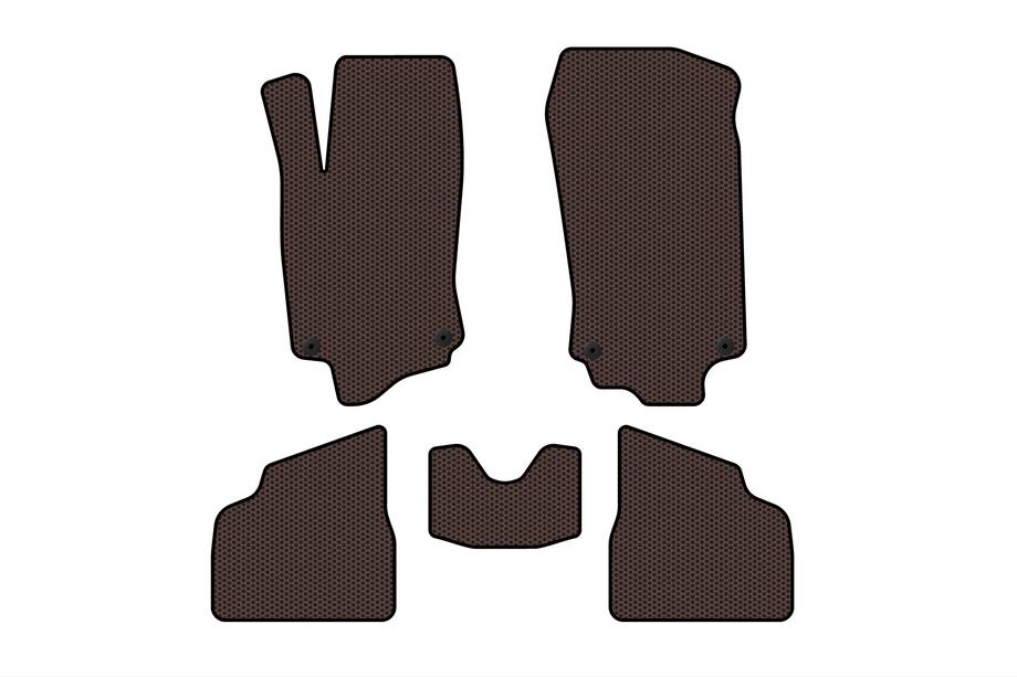 Opel Corsa C 2000-2006 Rubber Floor Mats Carsuit (Brown) Image