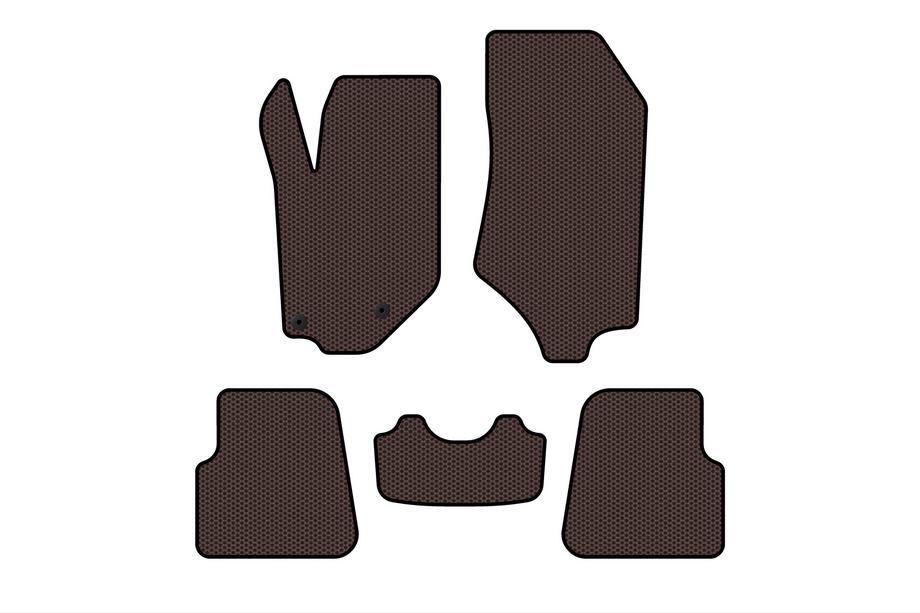 Opel Corsa F 2019- Rubber floor mats Carsuit (HB, 5-door, brown) Image