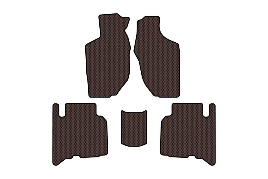 Opel Frontera 1998-2003 Rubber floor mats Carsuit (5-door, brown) Image