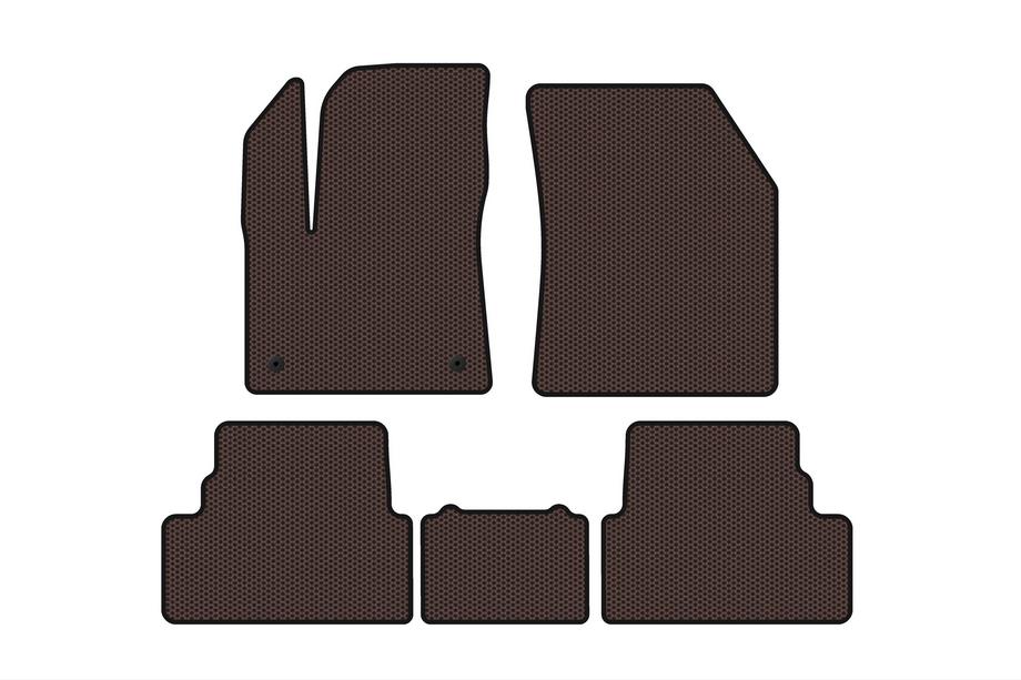 Opel Grandland X 2017- Rubber floor mats Carsuit (2017-2021, brown) Image
