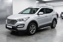 Hyundai Santa Fe 3 2012-2018 Side Steps Sunrise (2 pcs, Aluminum) photo 1