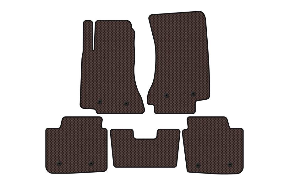 Opel Omega B 1994-2003 Rubber Floor Mats Carsuit (SD, Brown) Image