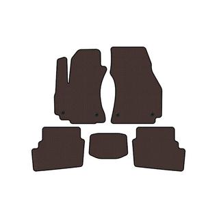 Rubber floor mats Carsuit (2 rows, 2003-2005, 7-seater, brown) Opel Zafira A 1998-2005 photo 1