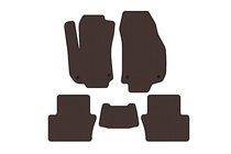 Opel Zafira B 2005–2011 Rubber floor mats Carsuit (2 rows, brown) photo 1