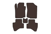 Peugeot 107 2005-2014 Rubber floor mats Carsuit (HB, brown) photo 1