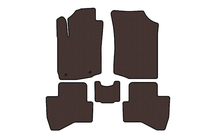 Peugeot 108 2014-2021 Rubber floor mats Carsuit (HB, brown) photo 1