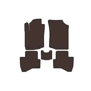 Rubber floor mats Carsuit (HB, brown)